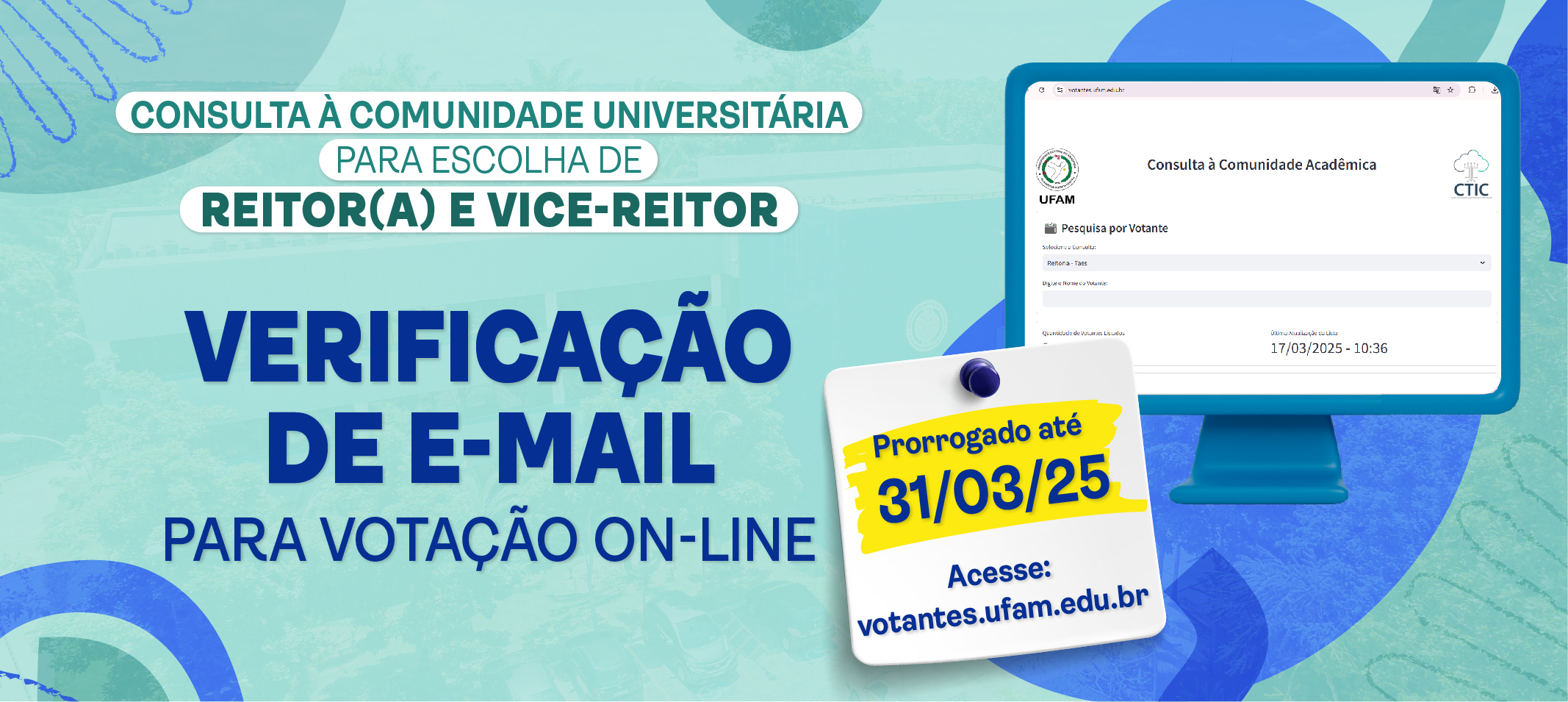 Prorrogada - Verificação cadastral vai até dia 31 de março