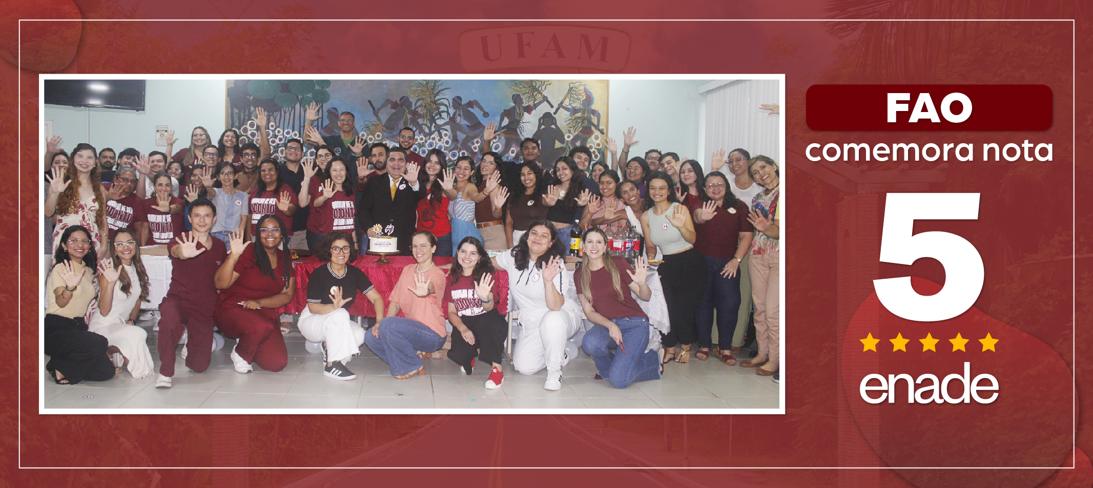 FAO: comunidade acadêmica celebra nota 5 no Enade, em café coletivo