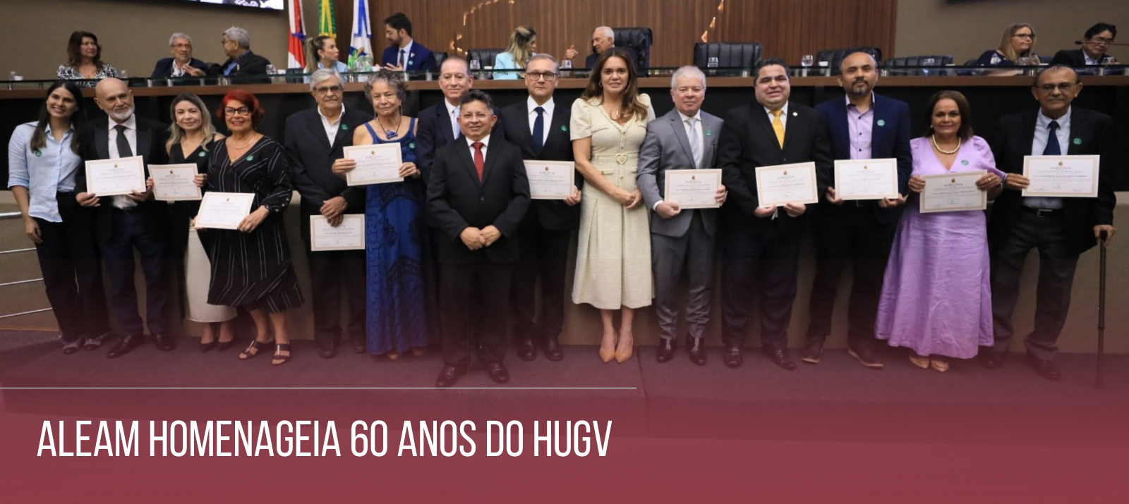 HUGV recebe homenagem pelos seus 60 anos de fundação