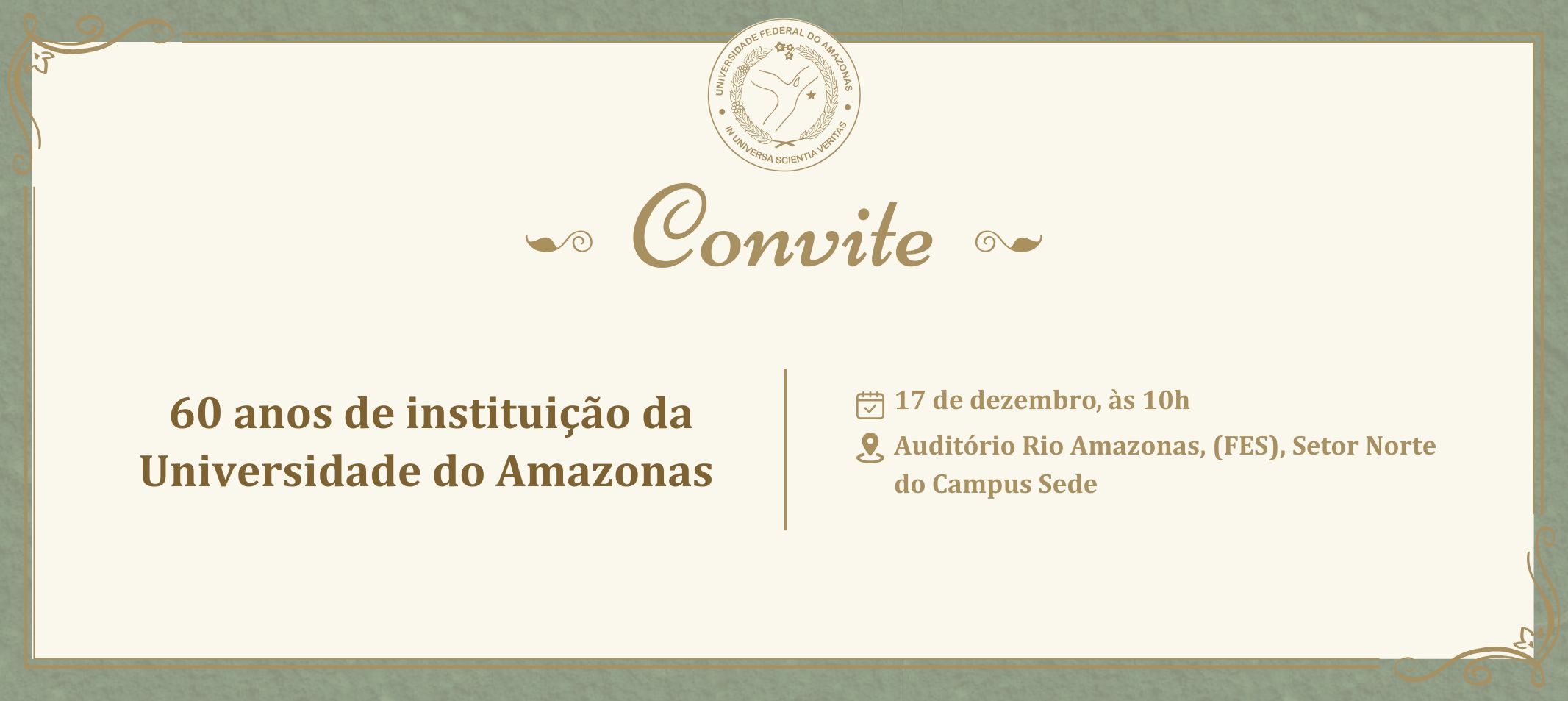 Comemoração dos 60 anos de criação da UA é nesta quarta-feira, 17
