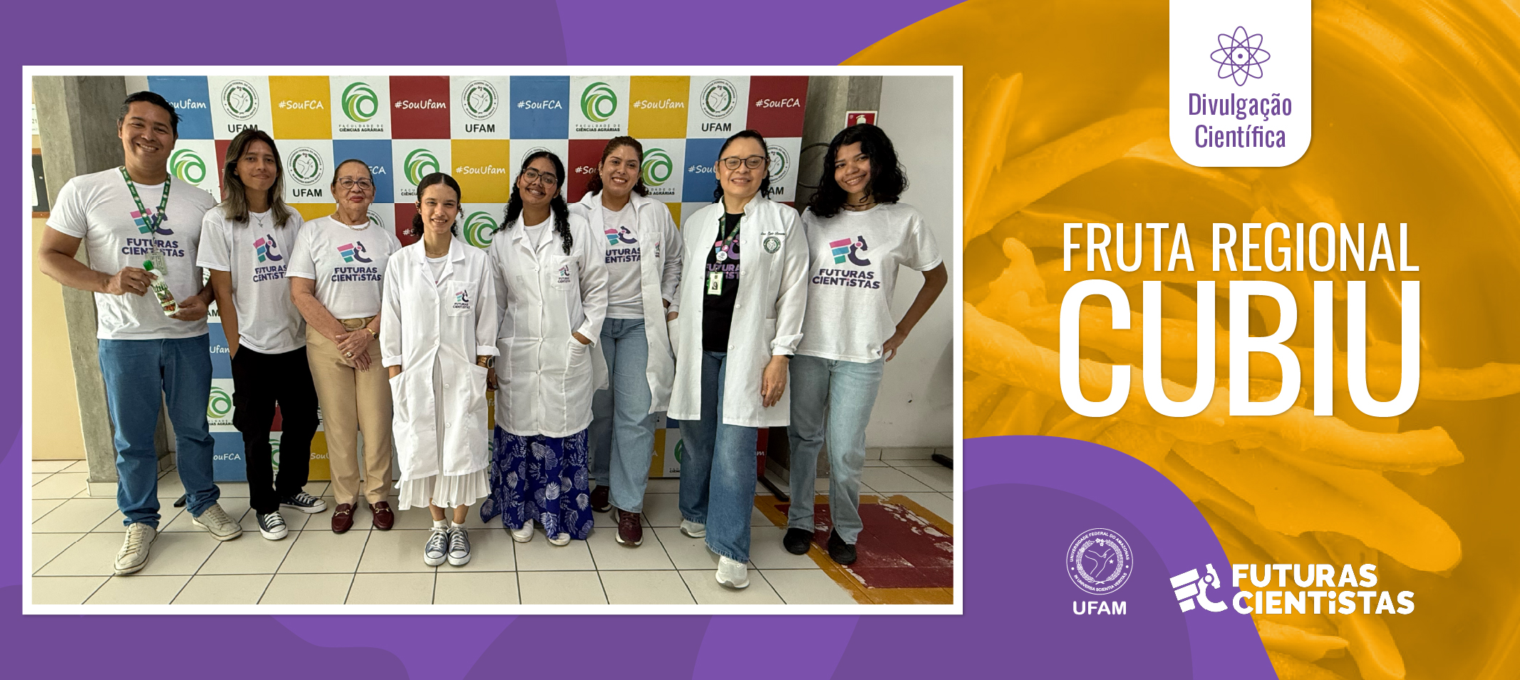 “Futuras Cientistas” – Duas estudantes do ensino médio de escolas públicas produzem iguarias à base de cubiu em laboratório da Ufam