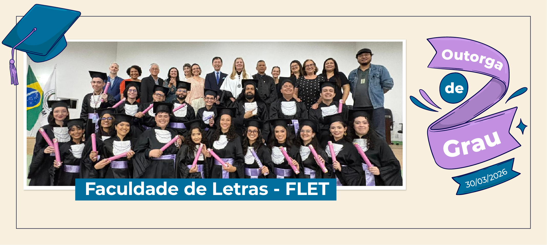 Flet outorga grau a novos licenciados de seis cursos em Letras
