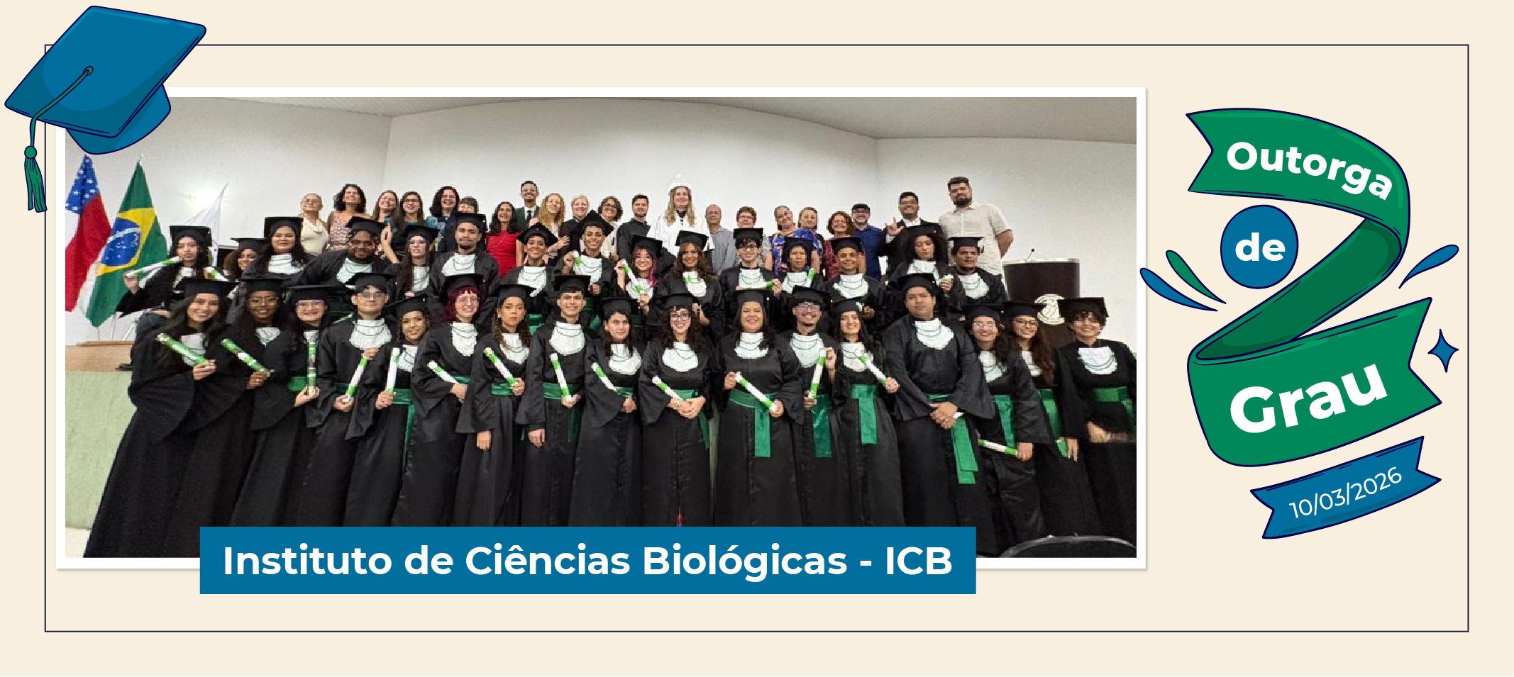 Ufam outorga grau para 32 novos profissionais do Instituto de Ciências Biológicas (ICB)