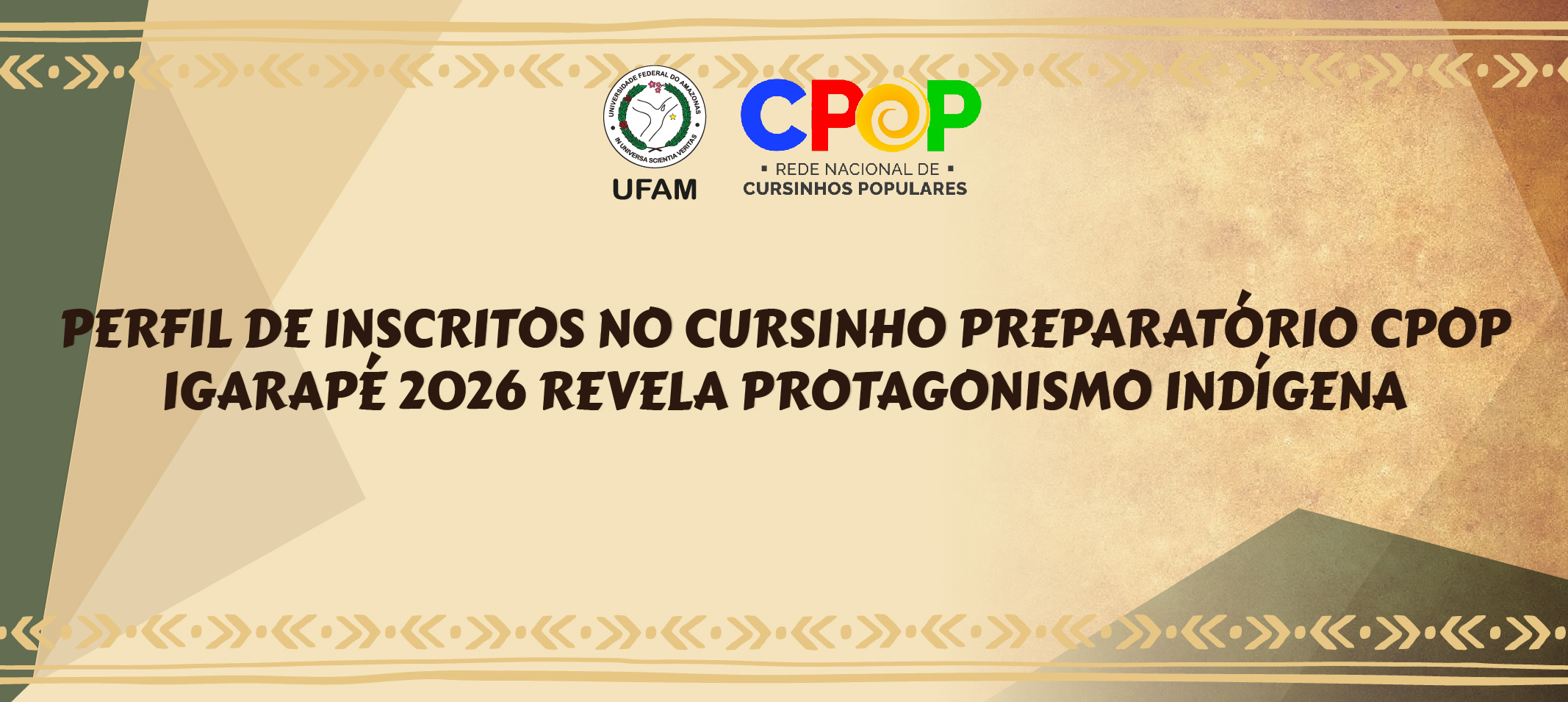 CPOP Igarapé: educação e protagonismo Indígena marcam as Inscrições para o Cursinho Pré-ENEM 2026