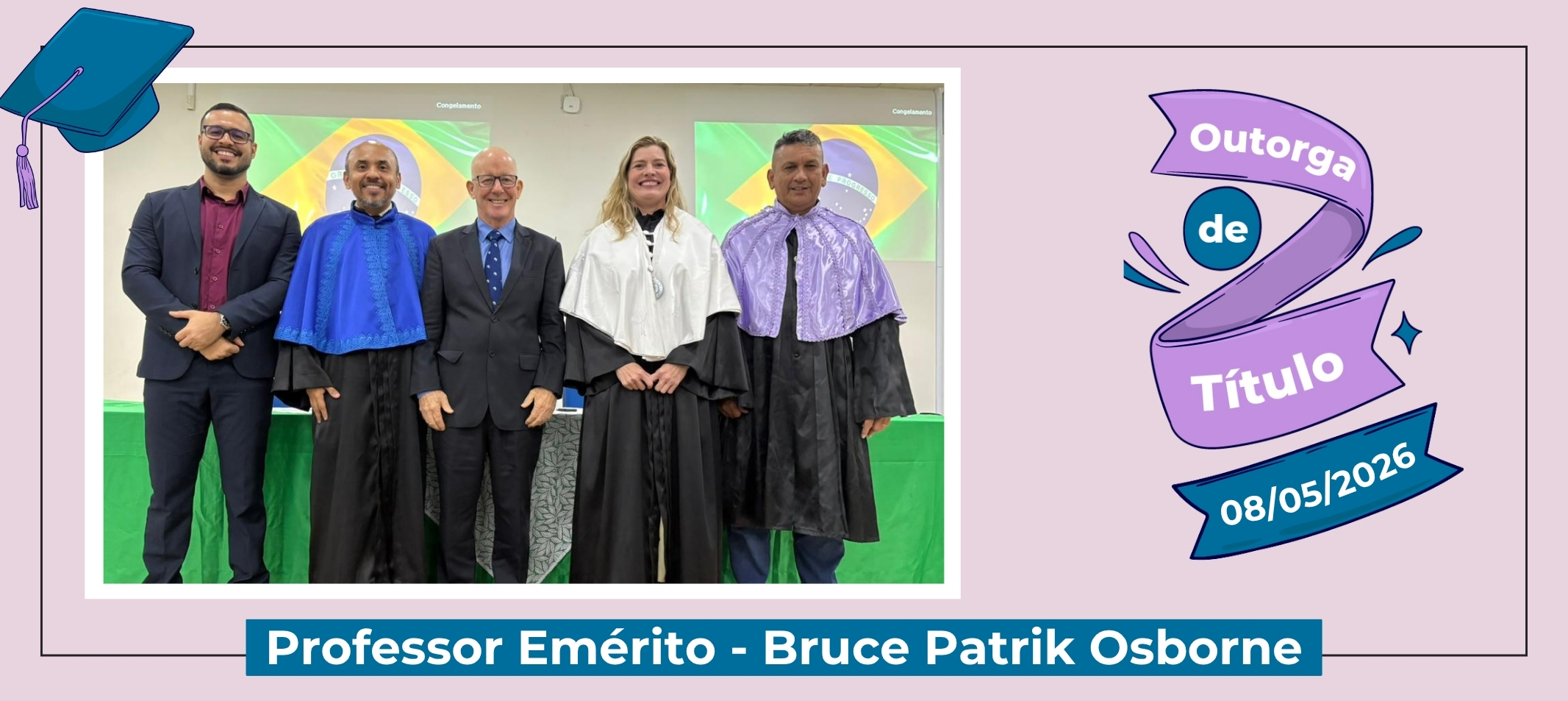 Ufam outorga Título de Professor Emérito a Bruce Patrick Osborne em Sessão Solene